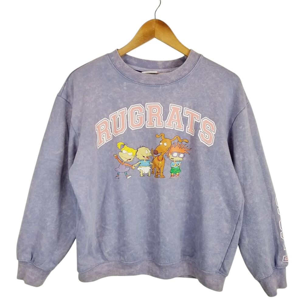 Nickelodeon Women's Rugrats 1991 Purple Sweatshirt Size Medium